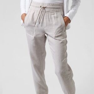Athleta linen jogger pants